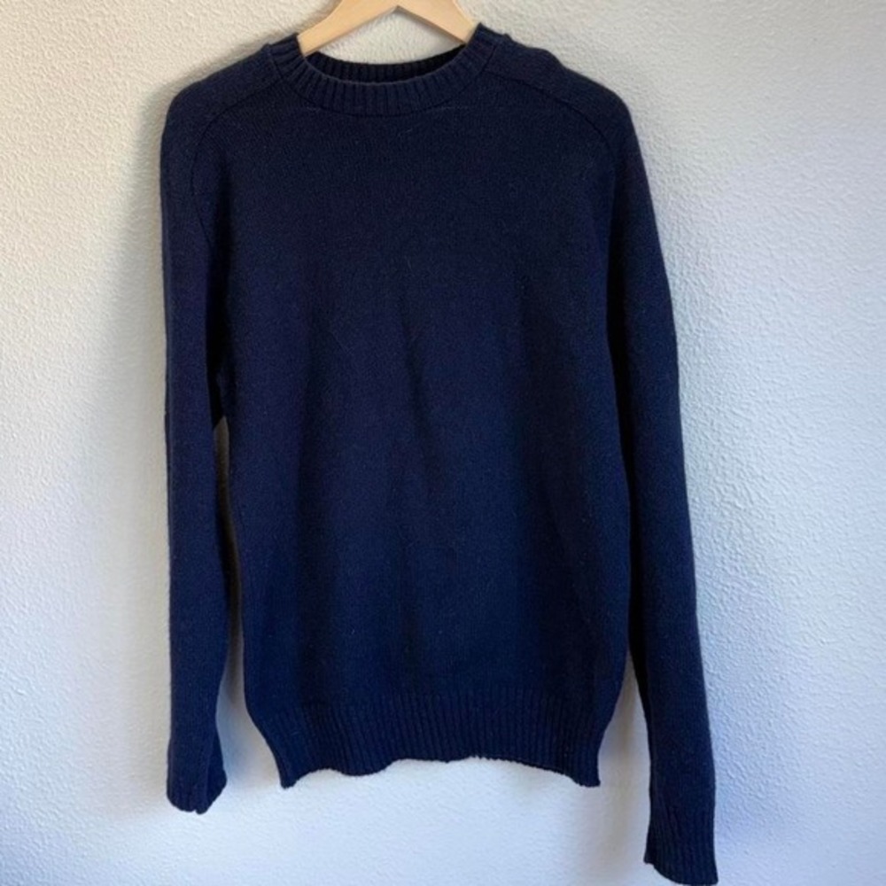 80s‎ vintage Navy blue sweater Prego branded, feels like wool material